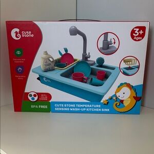 Cute Stone: Temperature Sensing Wash-Up Kitchen Sink